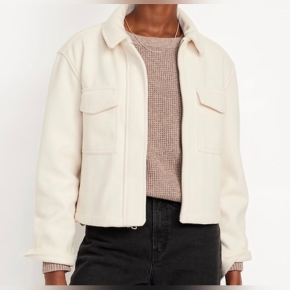Old Navy Women's Cream Jacket - Picture 1 of 2